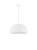 Nowoczesna lampa wisząca z żywicy półokrągły klosz biała minimalistyczna uniwersalna japandi Luces Exclusivas